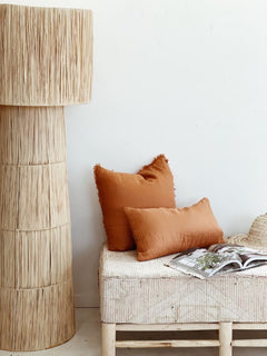 Sama | Lumbar Cushion - Rust - Barefoot Gypsy Homewares