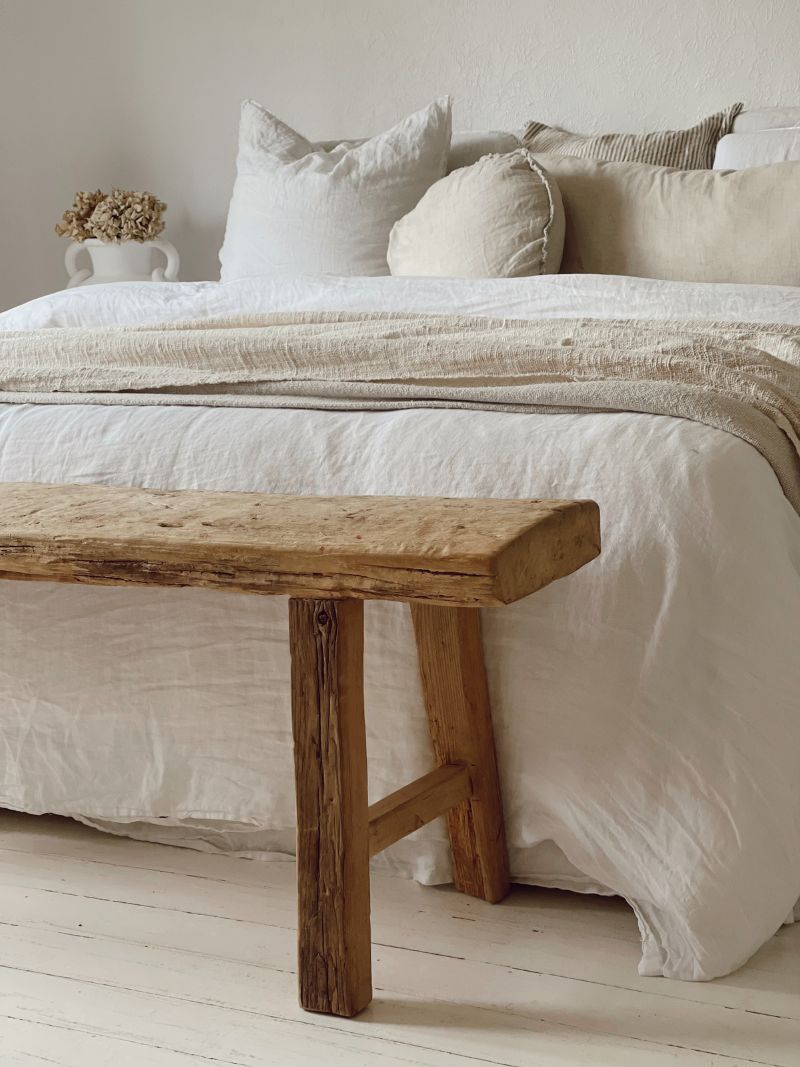 Farah | Elm Bench - Rustic - Barefoot Gypsy Homewares