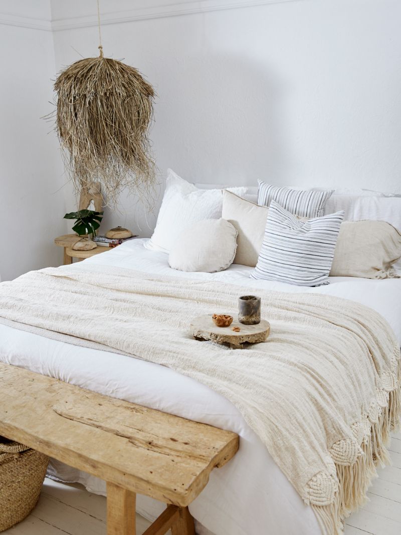 Dewi | Elm Bench - Natural - Barefoot Gypsy Homewares