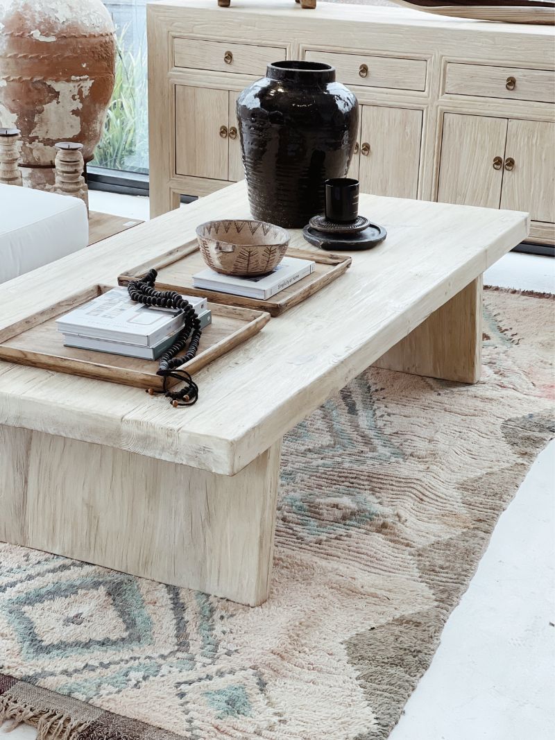 Luna | Elm Coffee Table - Barefoot Gypsy Homewares