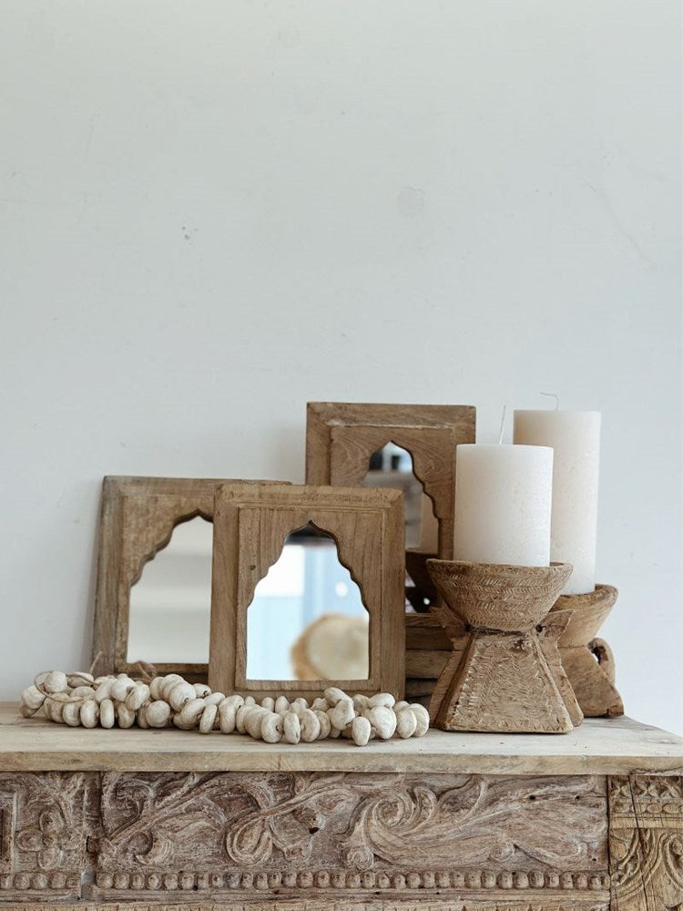 Vintage Indian Mirror - Medium - Barefoot Gypsy Homewares