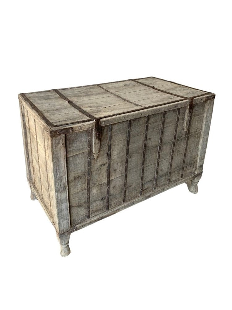 Vintage Indian Pitara Trunk - 02 - Barefoot Gypsy Homewares