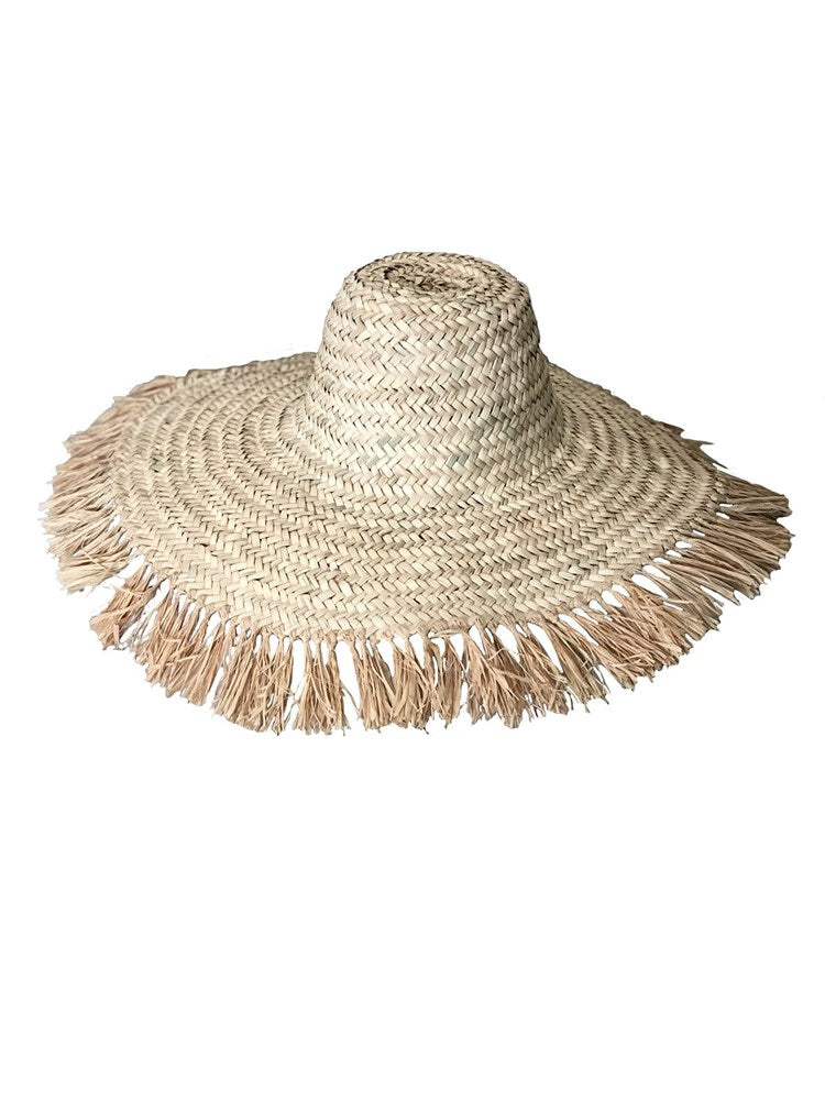 Yasmin Raffia Hat - Barefoot Gypsy Homewares