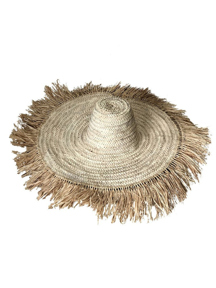 Yasmin Raffia Hat - Barefoot Gypsy Homewares