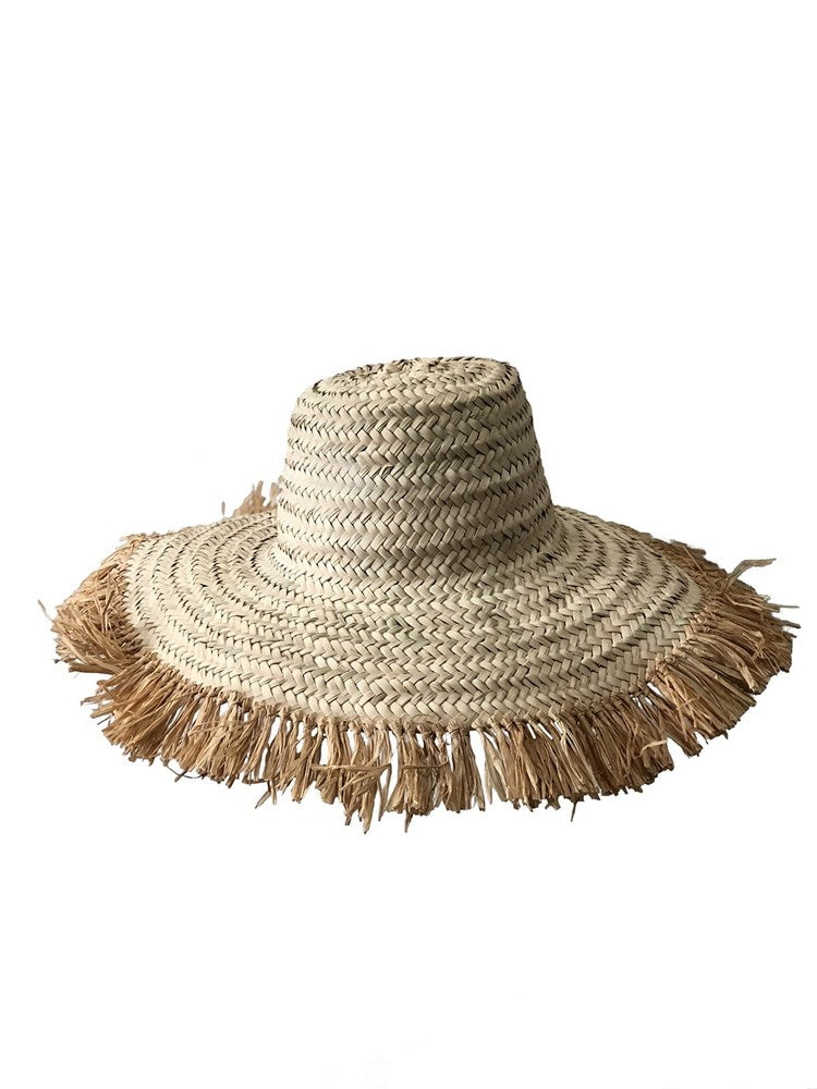 Yasmin Raffia Hat - Barefoot Gypsy Homewares
