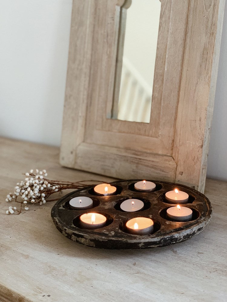 Vintage Stone Plate - Black - Barefoot Gypsy Homewares