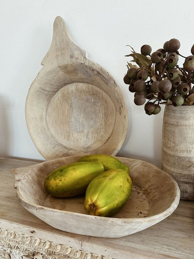 Vintage Wooden Parat Tray 04 - Barefoot Gypsy Homewares