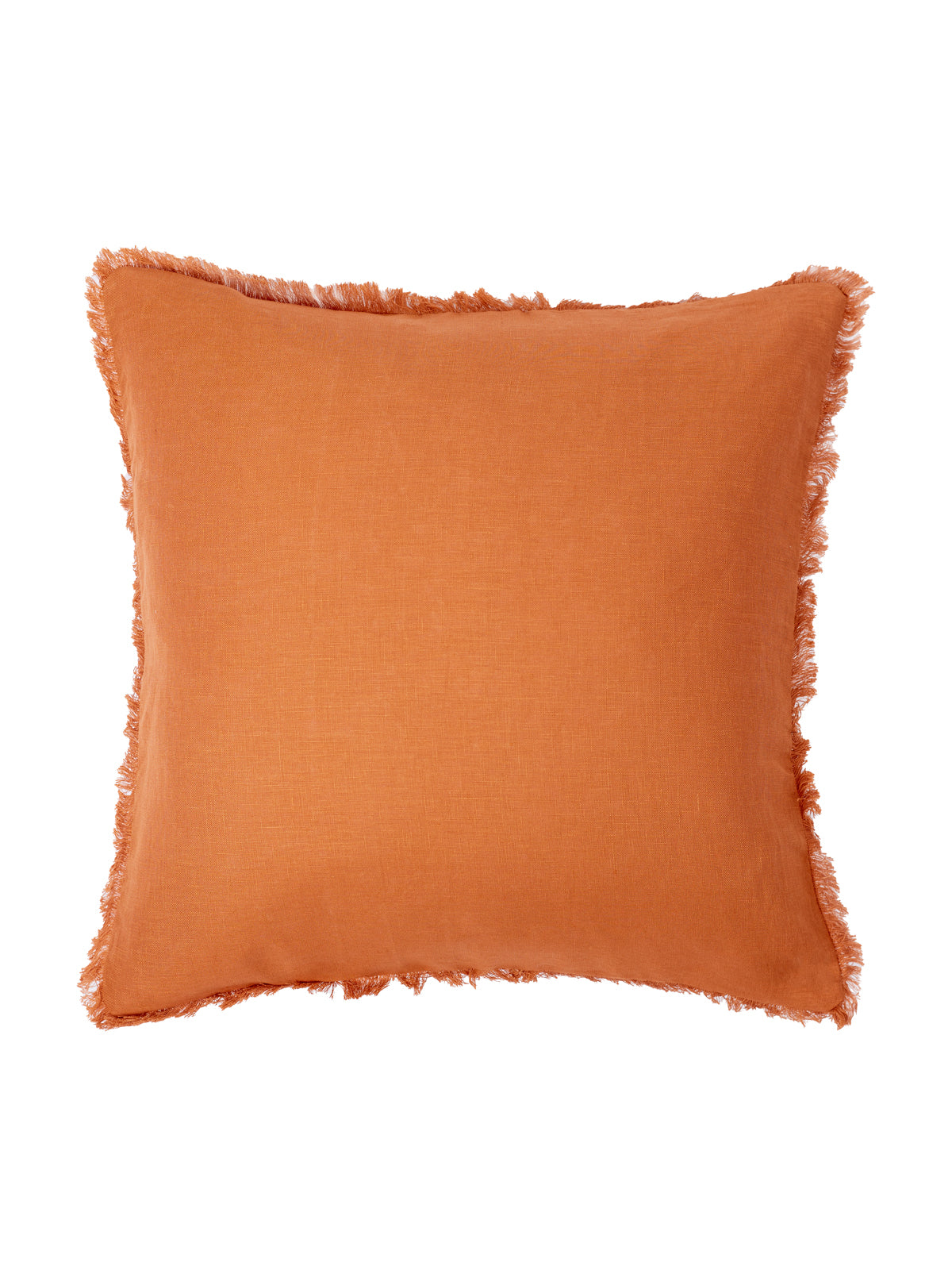 Sama | 50cm Fringe Cushion - Rust - Barefoot Gypsy Homewares