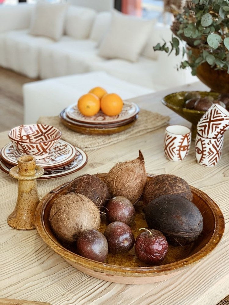 Tamegroute Large Plate | Yellow - Barefoot Gypsy Homewares