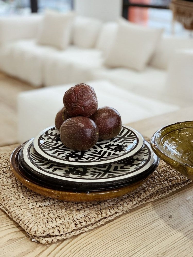 Fez Small Plate | Black - Barefoot Gypsy Homewares