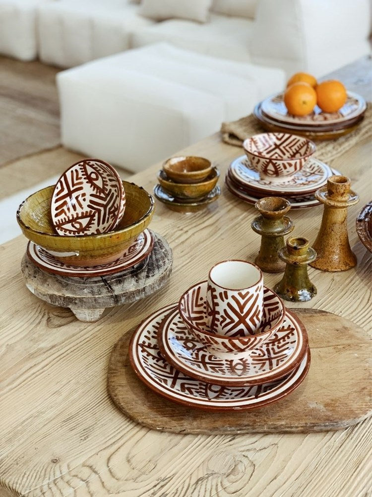 Fez Small Plate | Brown - Barefoot Gypsy Homewares