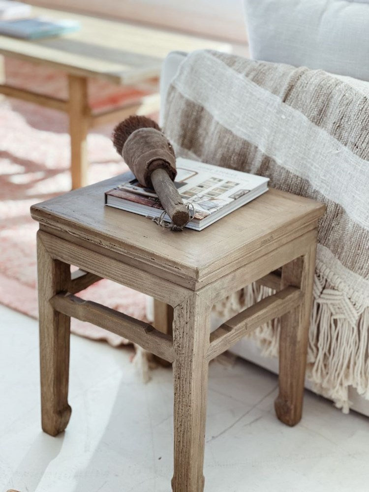 Moko | Elm Square Tea Table - Barefoot Gypsy Homewares