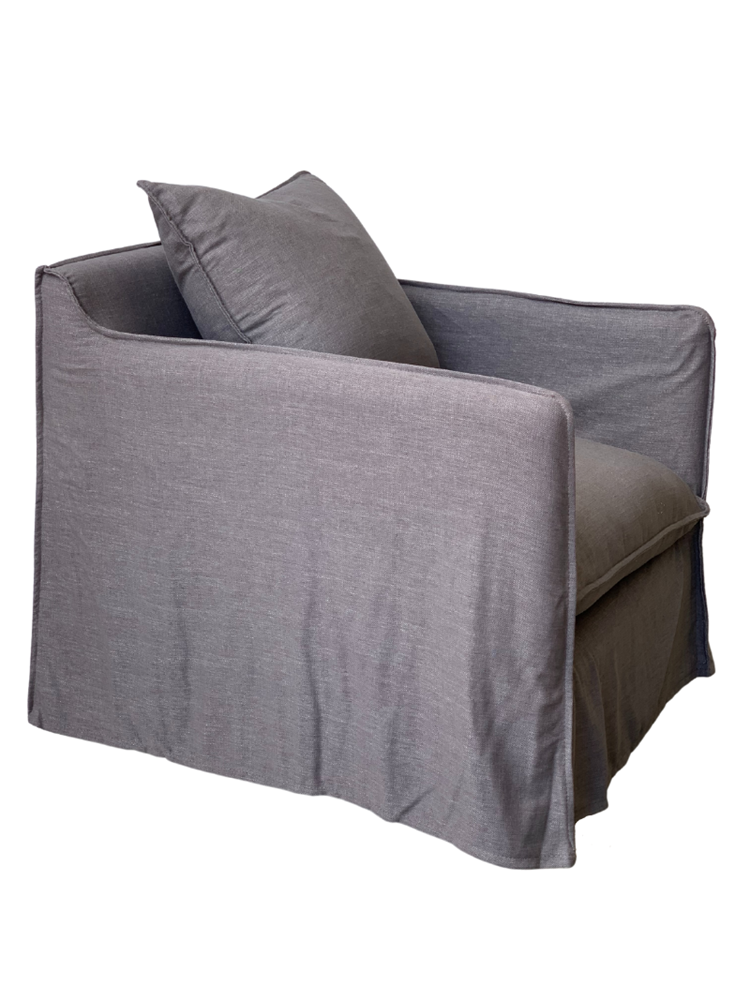 Rowie Single Sofa - Charcoal - Barefoot Gypsy Homewares
