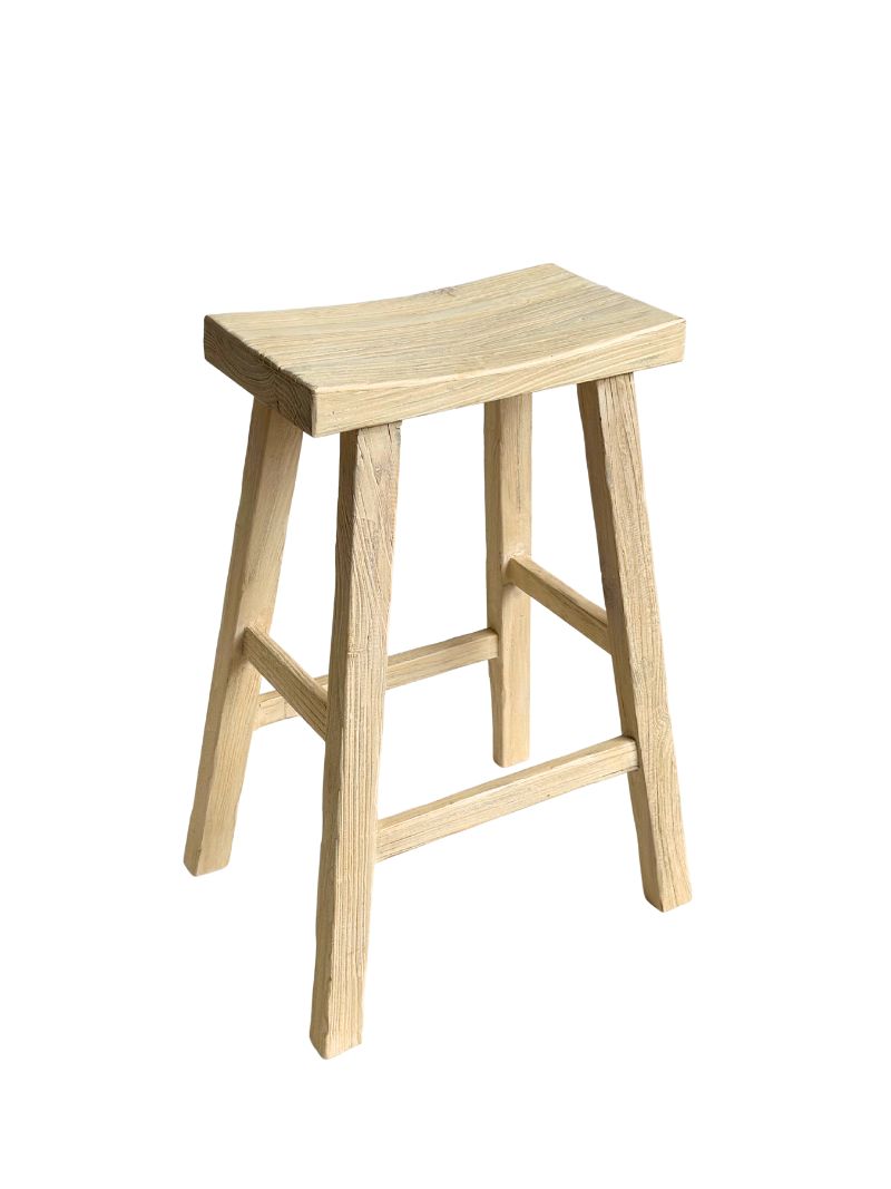 Aisha | Elm Bar Stool - Barefoot Gypsy Homewares