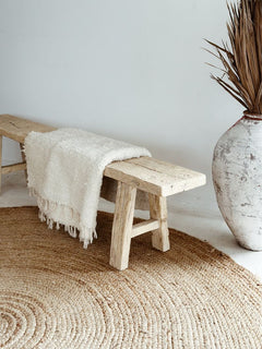 Dewi | Elm Bench - Natural - Barefoot Gypsy Homewares