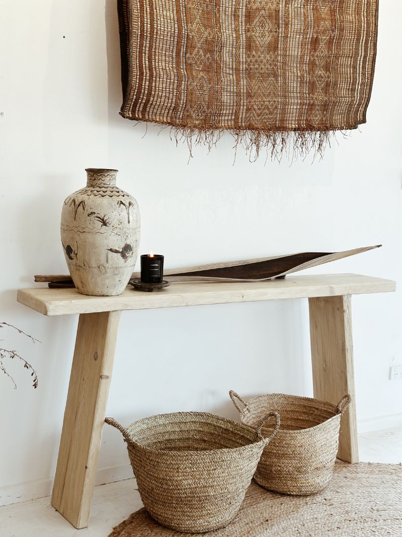 Arlo | Elm Console Table - Natural - Barefoot Gypsy Homewares