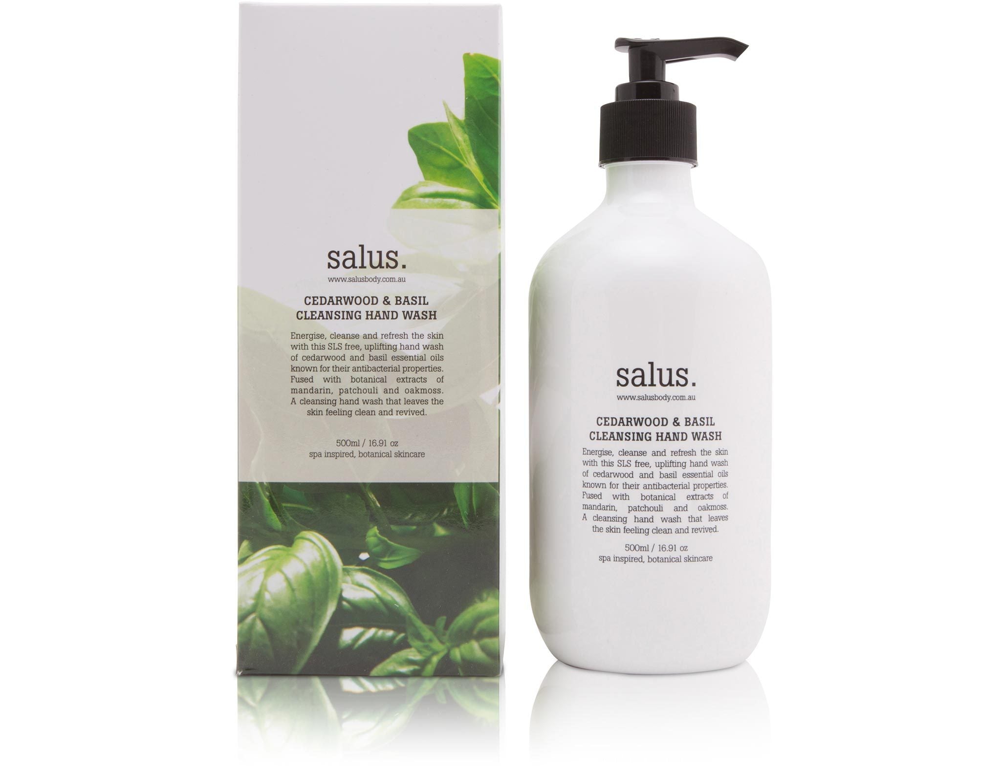 Salus Cedarwood + Basil Cleansing Handwash 500ml - Product Image
