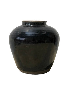 Zula | Glazed Black Pot - Barefoot Gypsy Homewares
