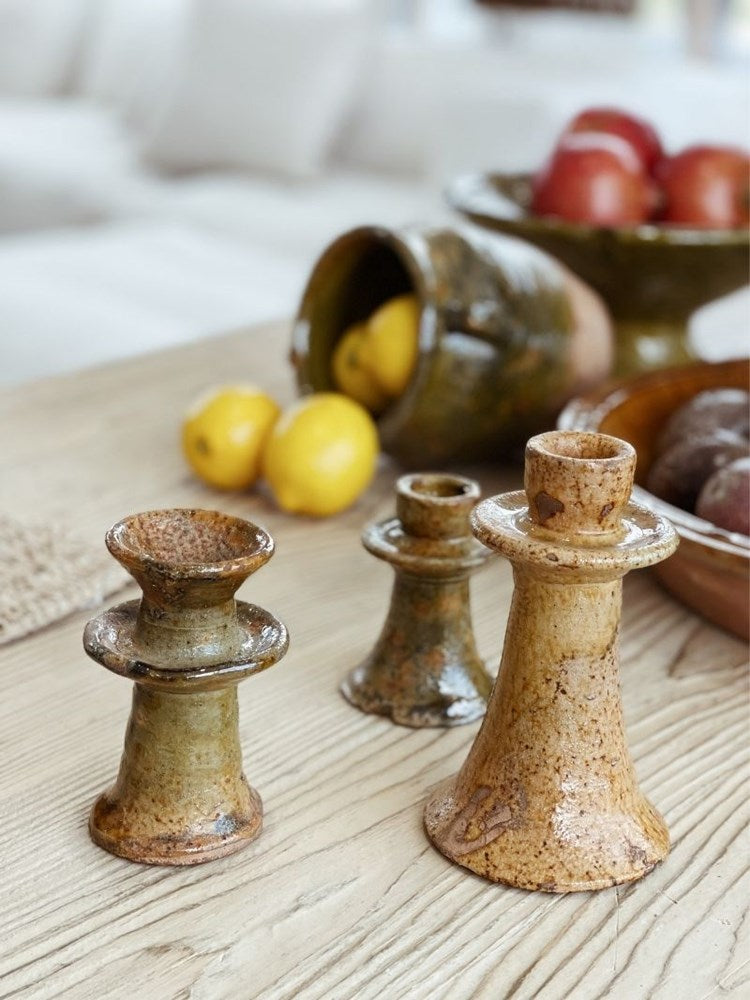 Tamegroute Candle Holder Medium | Yellow - Barefoot Gypsy Homewares