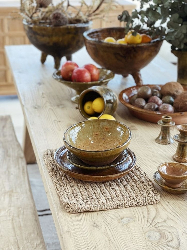Tamegroute Small Plate | Yellow - Barefoot Gypsy Homewares