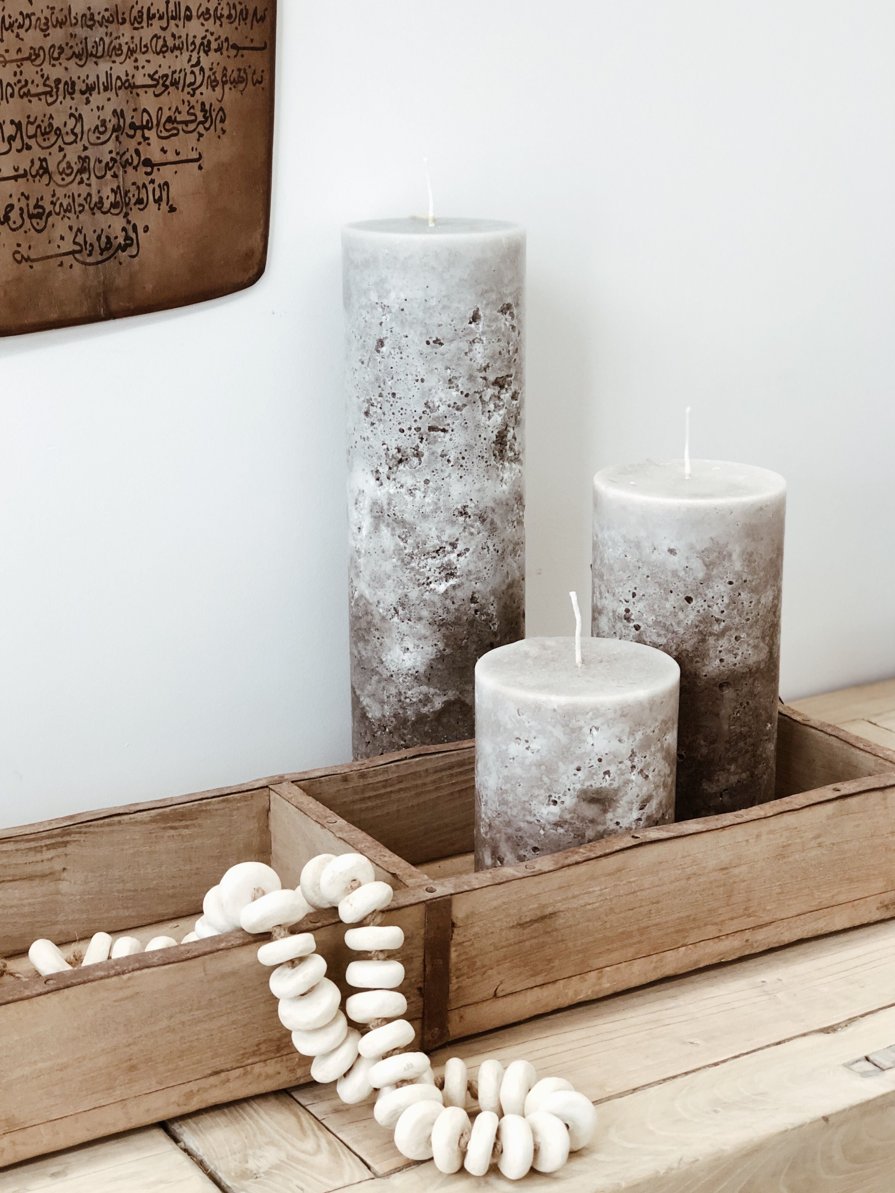 Chapel Candle - Ombre Earth - Barefoot Gypsy Homewares