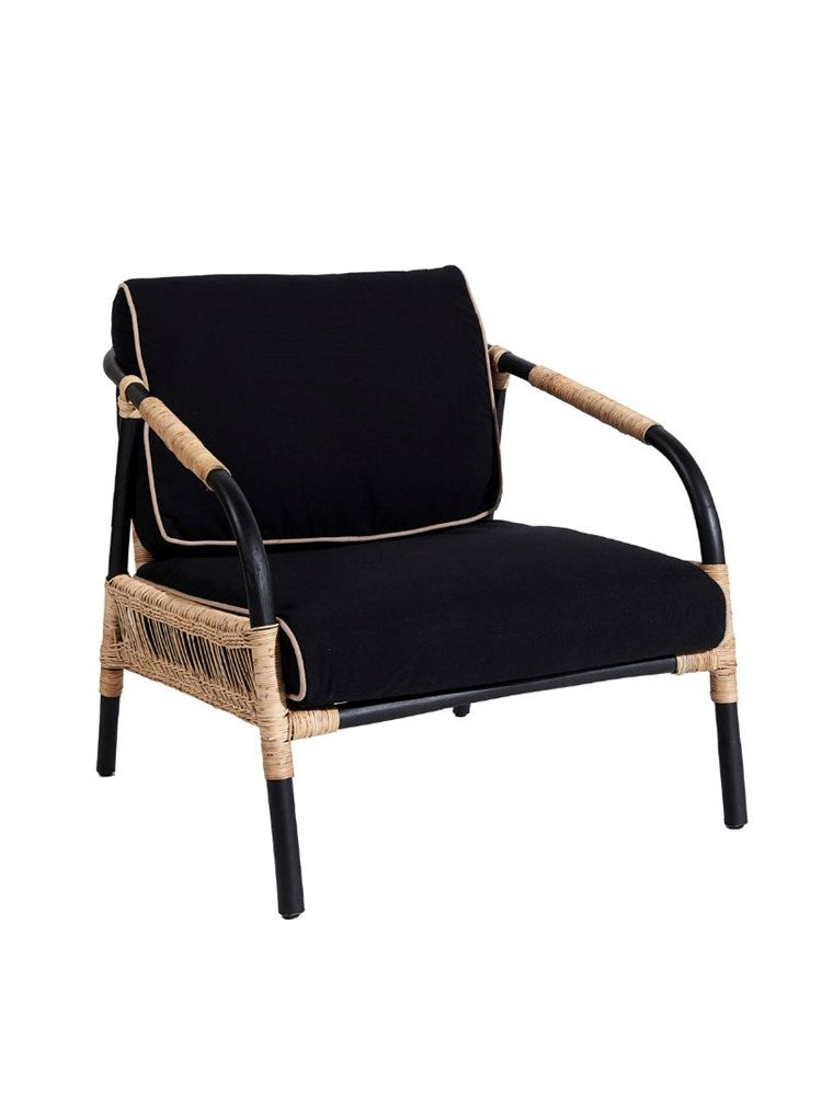 Luni Occasional Chair | Black - Barefoot Gypsy Homewares