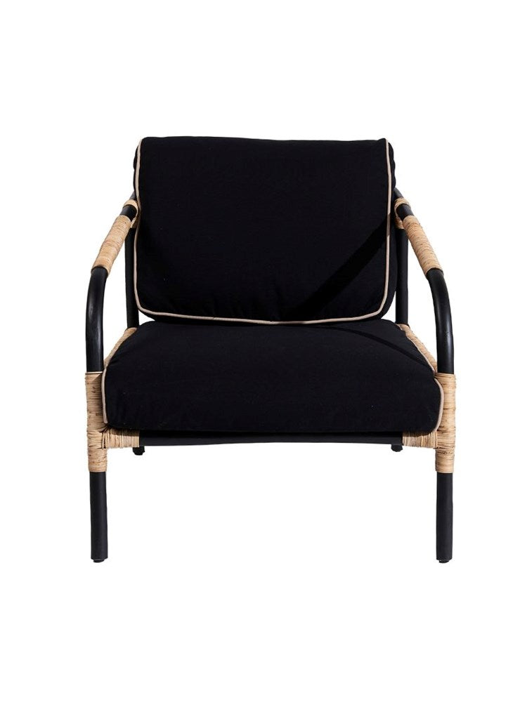 Luni Occasional Chair | Black - Barefoot Gypsy Homewares