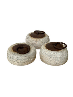 Stone Weight with Handle - Round - Barefoot Gypsy Homewares