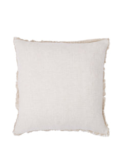 Sama | 50cm Fringe Cushion - Oat - Barefoot Gypsy Homewares