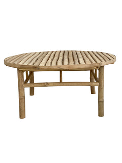 Alane - Bamboo Round Coffee Table - 100 - Barefoot Gypsy Homewares