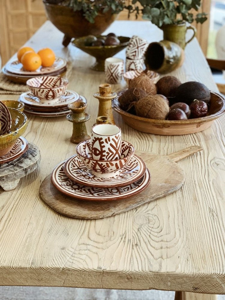 Fez Small Plate | Brown - Barefoot Gypsy Homewares