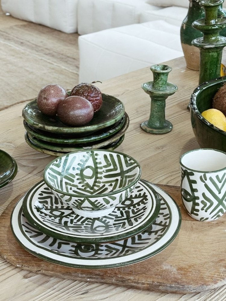 Fez Small Plate | Green - Barefoot Gypsy Homewares