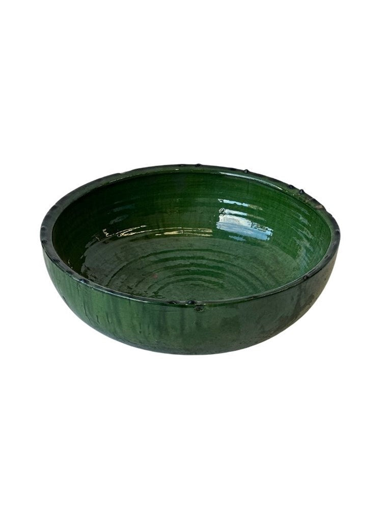 Tamegroute Extra Large Bowl | Green - Barefoot Gypsy Homewares