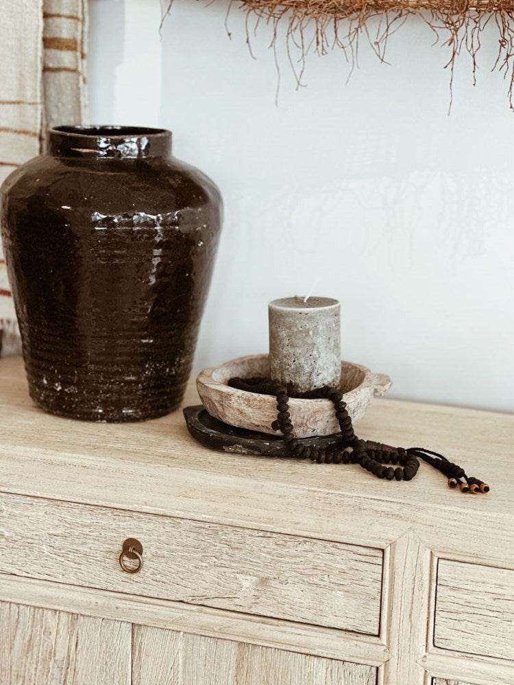 Zula | Glazed Black Pot - Barefoot Gypsy Homewares
